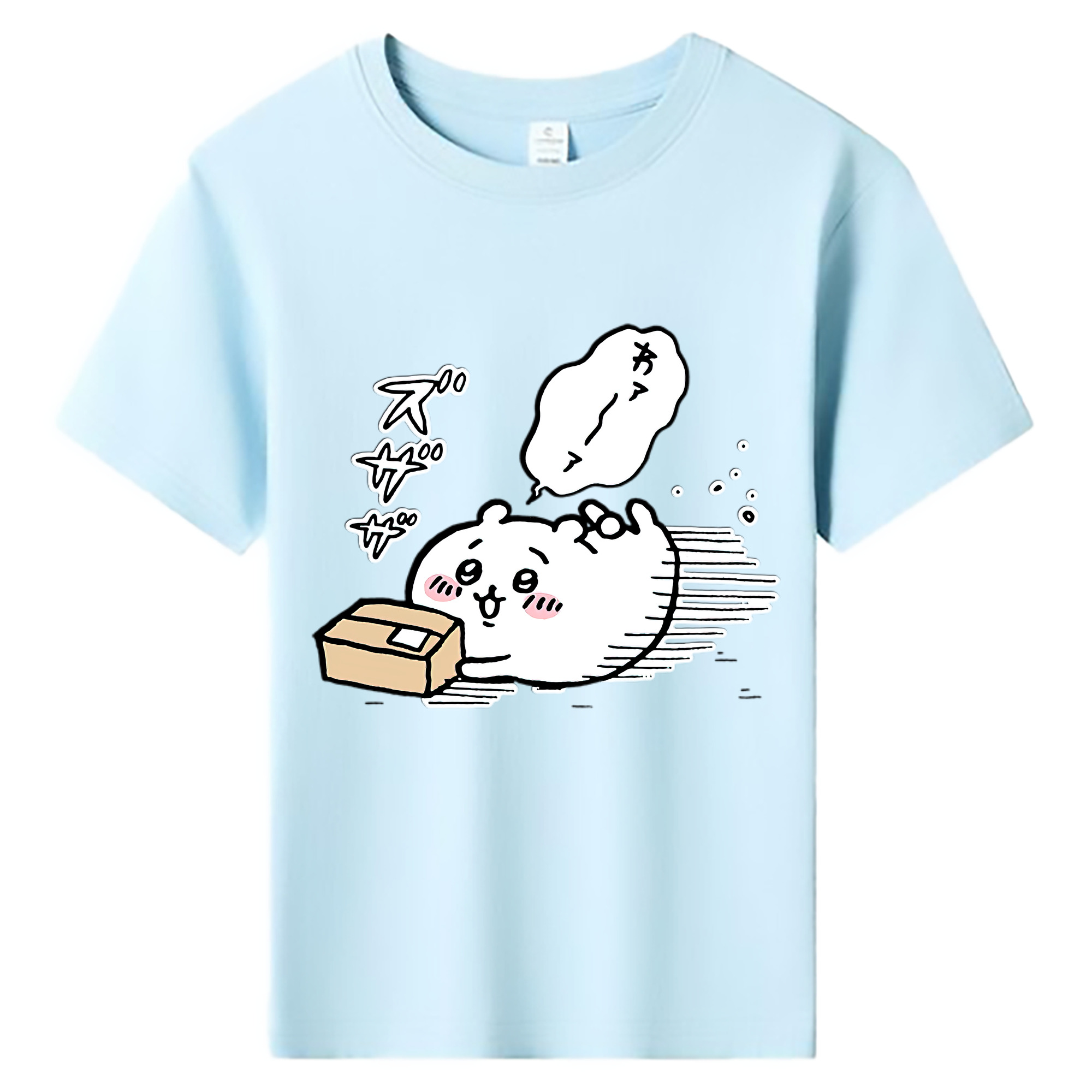 （画像用） ちいかわ ちいかわ Chii-kawa chiikawa 綿100％キッズTシャツ（フロントプリント）